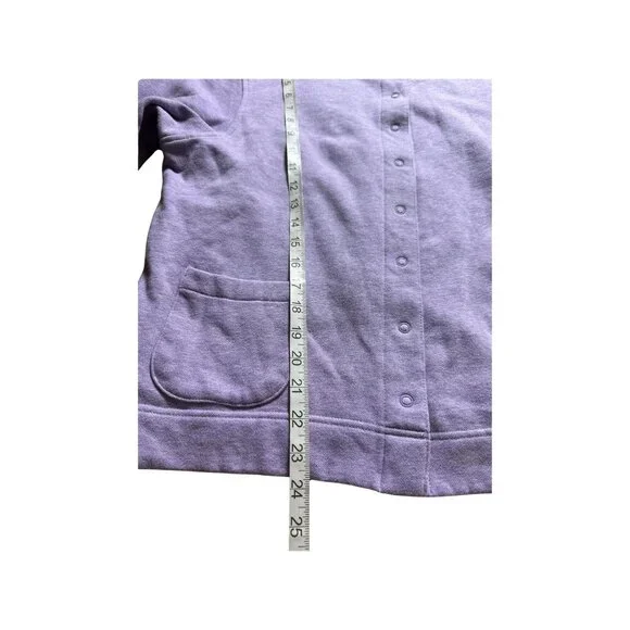 Vintage Classic Elements XL Violet Cardigan Sweater Long Sleeve Button-Up - Picture 4 of 7